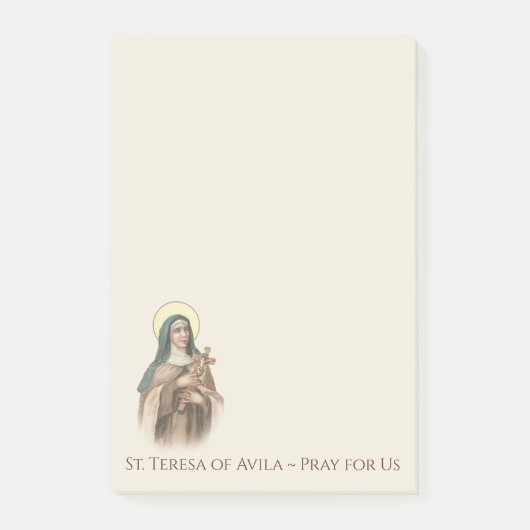 St. Teresa van Avila Religious Carmelite Nun Post-it® Notes (Voorkant)