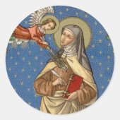 St. Teresa van Avila (SAU 28) Ronde Sticker (Voorkant)