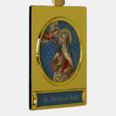 St. Teresa van Avila (SAU 28) Verguld Banner Ornament (Rechts)