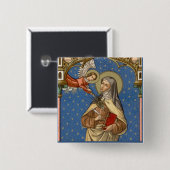 St. Teresa van Avila (SAU 28) Vierkante Button 5,1 Cm (Voorkant /achterkant)