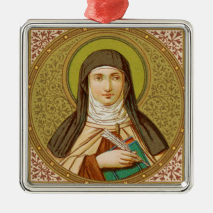 St. Teresa van Avila (SNV 27) Premium Square Metalen Ornament