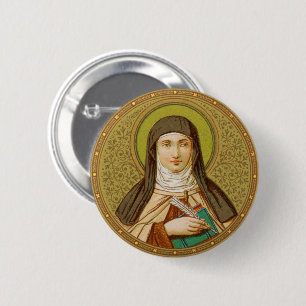 St. Teresa van Avila (SNV 27) Rond Ronde Button 5,7 Cm