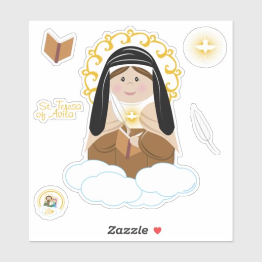 St. Teresa van Avila Sticker (Vel)