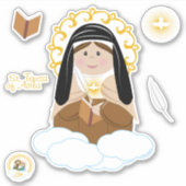 St. Teresa van Avila Sticker (Voorkant)