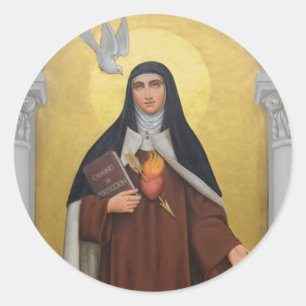 St. Teresa van Avila Teresa van Jesus Ronde Sticker