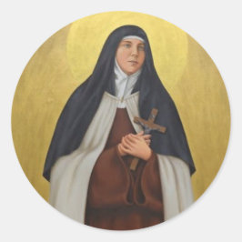 St. Teresa van de Andes Carmelite Saint Ronde Sticker