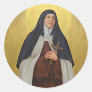 St. Teresa van de Andes Carmelite Saint Ronde Sticker