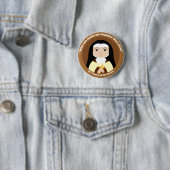 St. Teresa van de Andes Ronde Button 5,7 Cm (In situ)