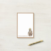 St. Terese van Avila Jesus Carmelite Saint Post-it® Notes (Op bureau)