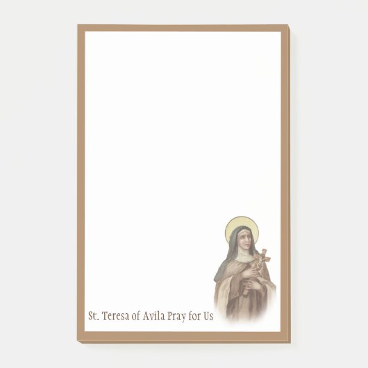 St. Terese van Avila Jesus Carmelite Saint Post-it® Notes (Voorkant)