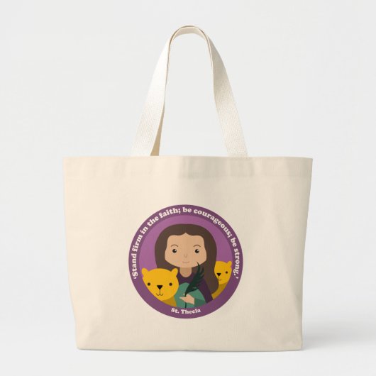 St. Thecla Grote Tote Bag (Voorkant)