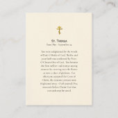 St. Thekla Orthodox Christelijk Gebed Kaart Plaatskaartje (Achterkant)