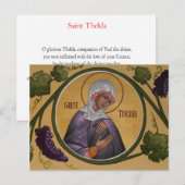 St. Thekla Prayer Card Briefkaart (Voorkant / Achterkant)