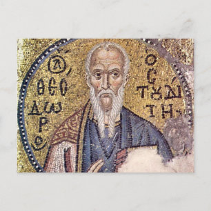 St. Theodore de Studiet Byzantijnse Mozaïek Icoon Briefkaart