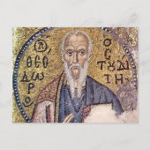 St. Theodore de Studiet Byzantijnse Mozaïek Icoon Briefkaart (Voorkant)