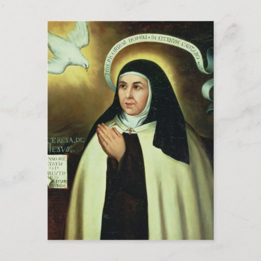 St. Theresa van Avila 1570 Briefkaart (Voorkant)