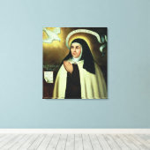 St. Theresa van Avila 1570 Canvas Afdruk (Insitu (Houten vloer))