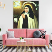 St. Theresa van Avila 1570 Canvas Afdruk (Insitu (Woonkamer))