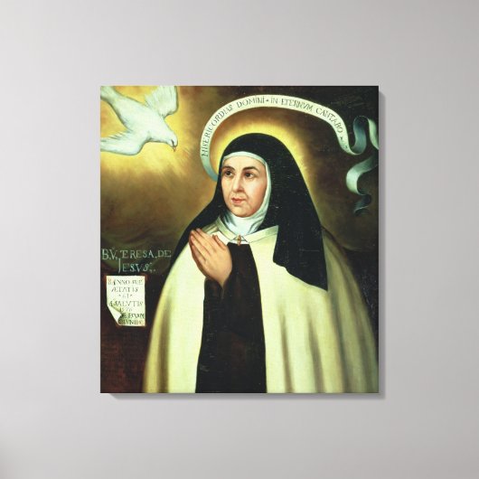 St. Theresa van Avila 1570 Canvas Afdruk (Voorkant)