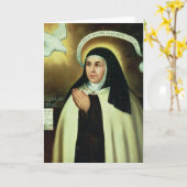 St. Theresa van Avila 1570 Kaart (Gele Bloem)