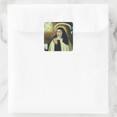 St. Theresa van Avila 1570 Vierkante Sticker (Tas)