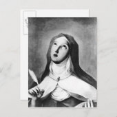 St. Theresa van Avila Briefkaart (Voorkant / Achterkant)