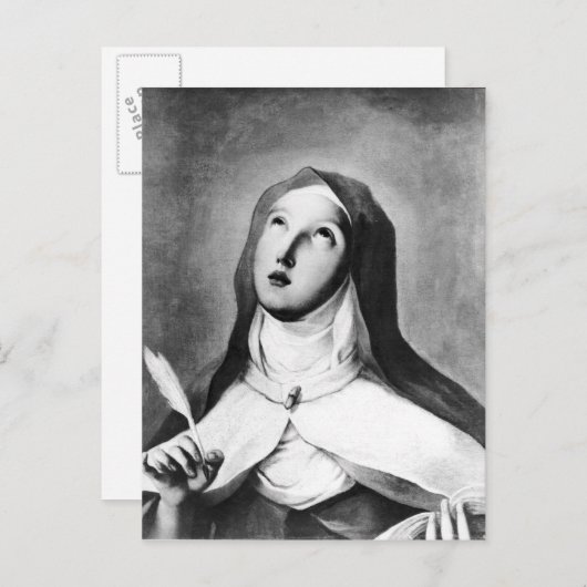 St. Theresa van Avila Briefkaart (Voorkant / Achterkant)