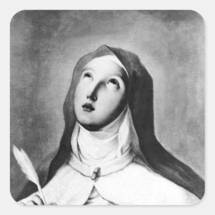 St. Theresa van Avila Vierkante Sticker