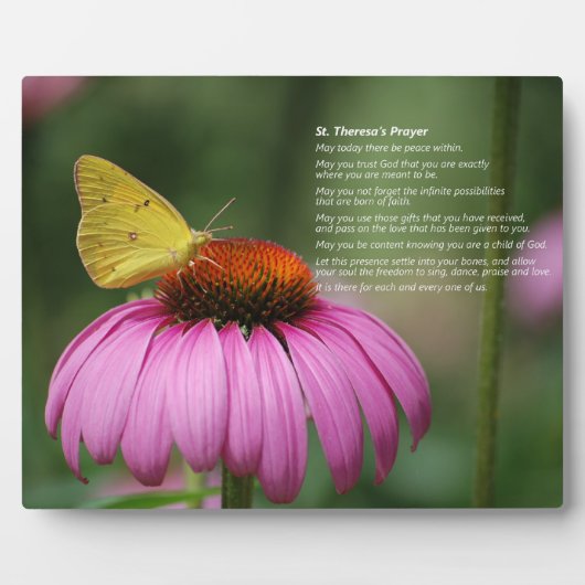 St Theresa's Prayer - plaque Fotoplaat (Voorkant)
