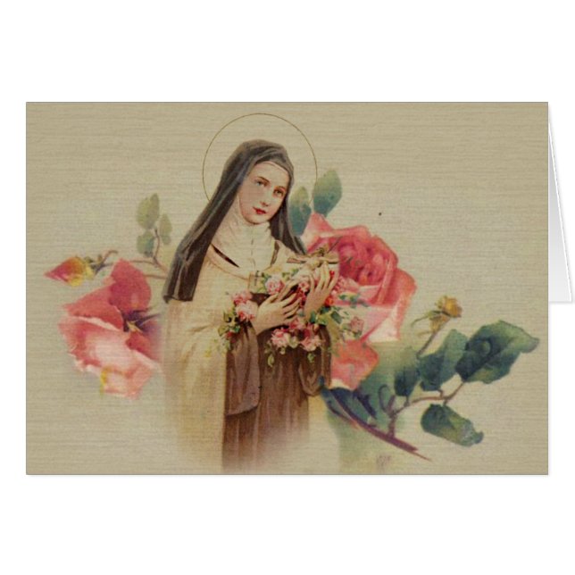  St. Therese All Occasion Wenskaart (Voorkant Horizontaal)