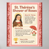 St. Therese All Saints Party Katholiek Spelbord Poster (Voorkant)