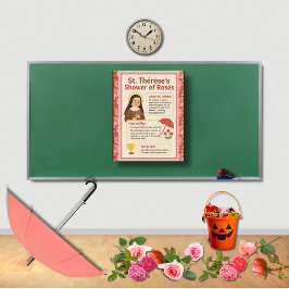 St. Therese Allerheiligen Feest Katholiek Spel Bor Poster