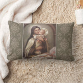 St. Therese Baby Jesus Manger Pink Roses Kussen (Deken)