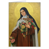 St. Therese Begrafenis Sympathie Heilige Kaart Dan (Voorkant)