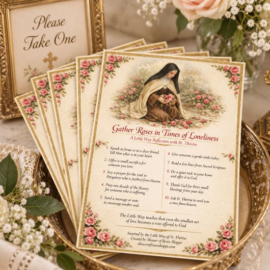 St. Therese Bezinningsgebed Rozen