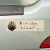 St. Therese Crucifix Nun Little FLower Bumpersticker (Op auto)