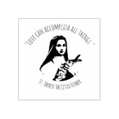 St. Therese de kleine bloem citaat Rubberstempel (Afrduk)