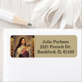 St. Therese de Kleine Bloem Etiket (Insitu)