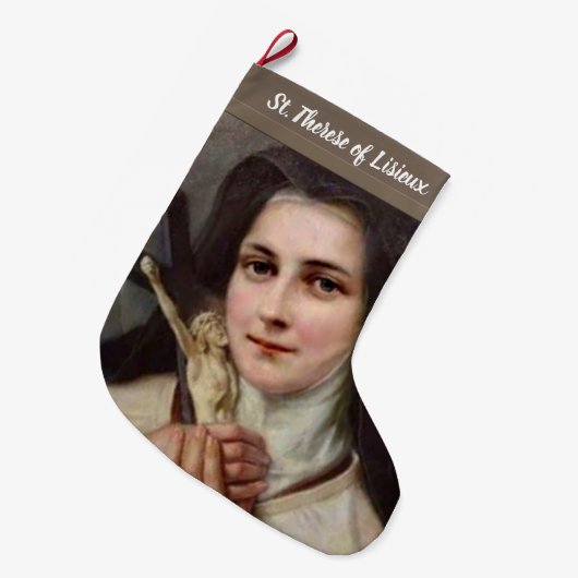 St. Therese de Kleine Bloem Grote Kerstsok (Voorkant (Hangend))