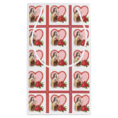 St. Therese de Kleine Bloem met rode rozen harten Klein Cadeauzakje (Achterkant)