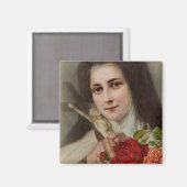 St. Therese de Kleine Bloem  Rozen Magneet (Voorkant / Achterkant)