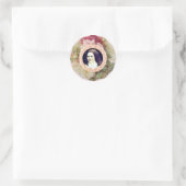 St. Therese de Kleine Bloem Rozen Ronde Sticker (Tas)