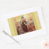 St. Therese de Kleine Bloemenengelen Rechthoekige Sticker (Envelop)