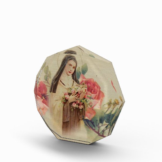 St. Therese de Kleine Roze Rozen Fotoblokken (Rechts)