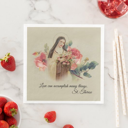 St. Therese de Kleine Roze Rozen Servetten (Insitu)