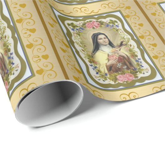 St. Therese de kleine ventilator decoratief Cadeaupapier (Rol Hoek)