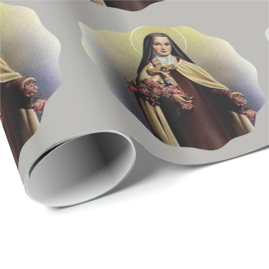 St. Therese de kleine ventilator decoratief Cadeaupapier (Rol Hoek)