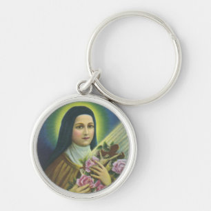 St. Therese de Little Flower Carmelite katholiek Sleutelhanger