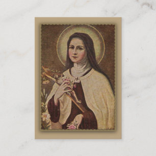 St. Therese de Little Flower Novena-kaarten Visitekaartje
