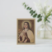 St. Therese de Little Flower Novena-kaarten Visitekaartje (Staand voorkant)